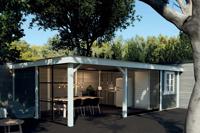 Lugarde Tuinhuis PSD6 822,2 x 436 cm- Plat dak- Hout- Lugarde