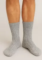 Hertex Dikke wollen sokken - gebreide sokken - 50% Wol - Warme huissokken - Bedsokken - Thermosokken dames