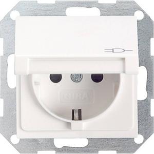 GIRA 045427 Wandcontactdoos met randaarde Inzetstuk System 55, Standaard 55, E2, Event, Event Clear, Event Opaque, Esprit, ClassiX Zuiver wit, Mat 1 stuk(s)