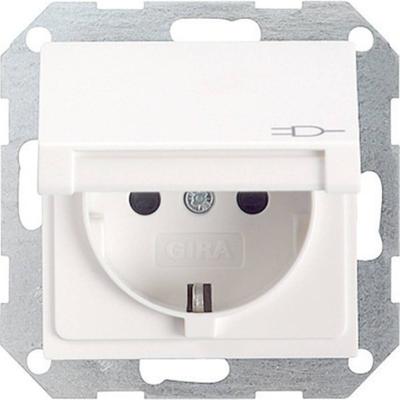 GIRA 045403 Wandcontactdoos met randaarde Inzetstuk System 55, Standaard 55, E2, Event, Event Clear, Event Opaque, Esprit, ClassiX Zuiver wit glanzend 1 stuk(s)