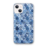 Blauw motief: iPhone 13 mini Transparant Hoesje