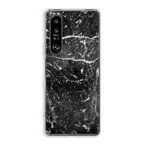 Zwart marmer: Sony Xperia 1 III Transparant Hoesje