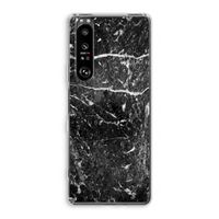 Zwart marmer: Sony Xperia 1 III Transparant Hoesje