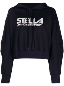 Stella McCartney hoodie à logo imprimé - Bleu