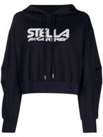 Stella McCartney hoodie à logo imprimé - Bleu