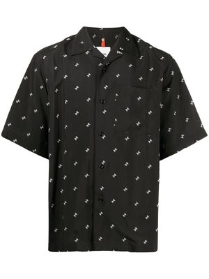 OAMC chemise à imprimé géométrique - Noir