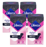 Libresse Dailies Style Inlegkruisjes Zwart Multiverpakking