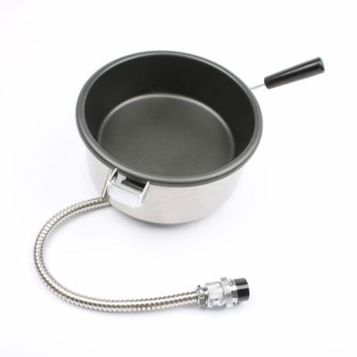 Commerciële hand-zwengel elektrische popcorn machine popcorn pot