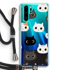 Katten: Huawei P30 Pro Transparant Hoesje met koord