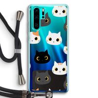 Katten: Huawei P30 Pro Transparant Hoesje met koord