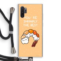 You're Shrimply The Best: Samsung Galaxy Note 10 Plus Transparant Hoesje met koord