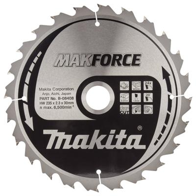 Makita Cirkelzaagblad voor Hout | Makforce | Ø 235mm Asgat 30mm 24T - B-08408