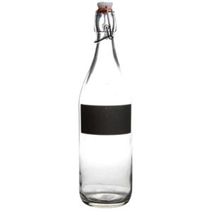 Water/Weck/Sap flessen met krijtvakje - 970 ml - Met beugeldop - voor al uw sapjes