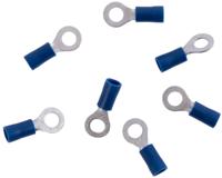 Dresselhaus Ring connector, 4mm, blue partially insulated, 1.5-