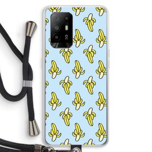 Bananas: Oppo A95 5G Transparant Hoesje met koord