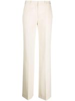 Del Core pantalon de tailleur en laine à coupe droite - Blanc