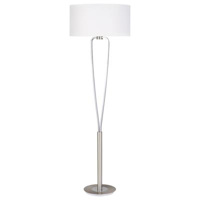 Trio Design schemerlampParis II grijs met witte lampenkap - 400200107