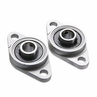 2 stuks Diamond KFL-08 000 001 Lagerhuis zink legering miniatuur behuizing lager 3D-printer accessoires universeel grootte: KFL001 (inwendige diamete