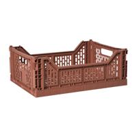 Vouwkrat groot - bruin - 14.5x40x30 cm Vouwkrat groot - bruin - 14.5x40x30 cm