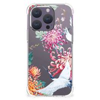 iPhone 15 Pro Case Anti-shock Bird Flowers - thumbnail