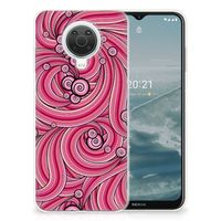 Nokia G20 | G10 Hoesje maken Swirl Pink - thumbnail