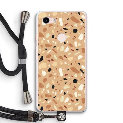 Terrazzo N°17: Pixel 3 XL Transparant Hoesje met koord