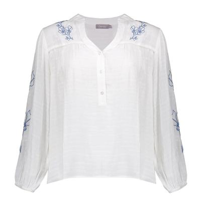 Geisha Blouse Embro 63069-14 Blouse 0 White