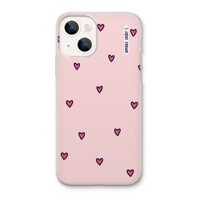 Hartjes: iPhone 13 Transparant Hoesje