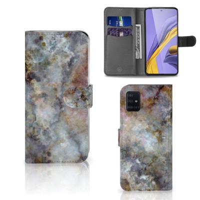 Samsung Galaxy A51 | Bookcase | Marmer Grijs