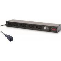 APC Rack PDU, Switched, 0U/1U, 16A, 230V,(8x) C13, C20 stekker - thumbnail