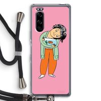 Visknuffel: Sony Xperia 5 Transparant Hoesje met koord