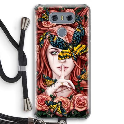 Lady Moth: LG G6 Transparant Hoesje met koord