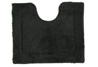 Toiletmat 50 x 60 cm uni zwart