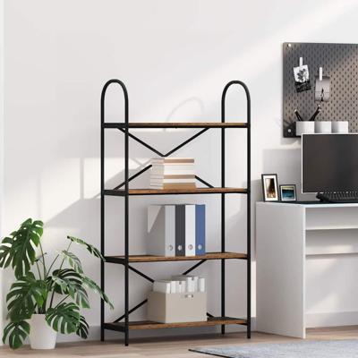 Boekenkast Oud hout 80 x 30 x 146 cm Bewerkt hout