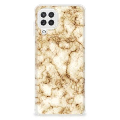 Samsung Galaxy A22 4G | M22 | TPU | Siliconen hoesje | Marmer Goud