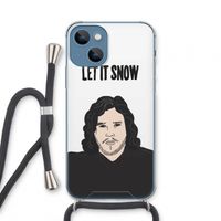 Let It Snow: iPhone 13 mini Transparant Hoesje met koord