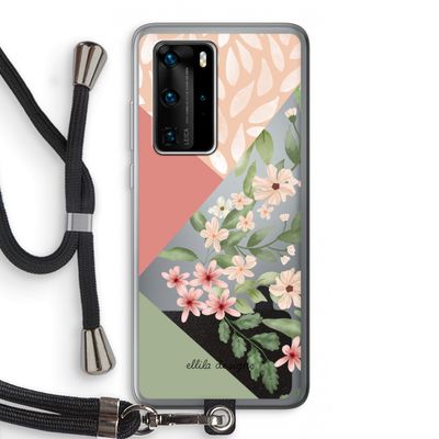 Sweet heaven geometrics: Huawei P40 Pro Transparant Hoesje met koord