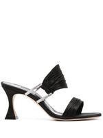 Manolo Blahnik mules Chinap 70 mm en satin - Noir