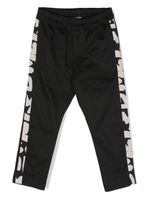 MSGM Kids pantalon de jogging à logo imprimé - Noir - thumbnail