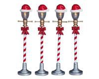 Santa hat street lamp - Lemax