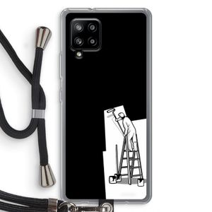 Musketon Painter: Samsung Galaxy A42 5G Transparant Hoesje met koord