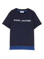 Marc Jacobs Kids t-shirt en coton à logo imprimé - Bleu