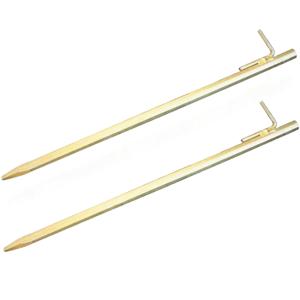 Grondharing - Set van 4x stuks - metaal - tentharing met haak - 50 cm - spijkerharing