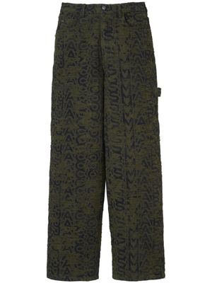 Marc Jacobs jean ample à motif monogrammé - Vert