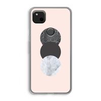 Marmeren cirkels: Google Pixel 4a Transparant Hoesje