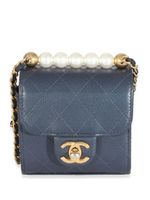 CHANEL Pre-Owned sac Chic Pearl Mini Flap - Bleu