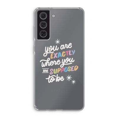 Right Place: Samsung Galaxy S21 FE Transparant Hoesje