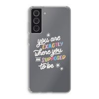 Right Place: Samsung Galaxy S21 FE Transparant Hoesje
