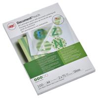 GBC Document Lamineerhoezen A4 2x75 micron Glanzend (100)