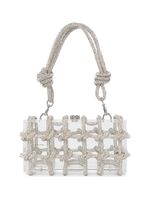 Cult Gaia sac porté épaule Bella à ornements en cristal - Argent